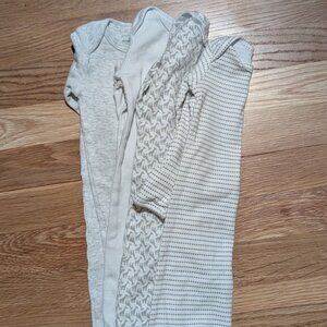 Set of 4 Simple Joys by Carters Sleeping Gowns Newborn NWOT